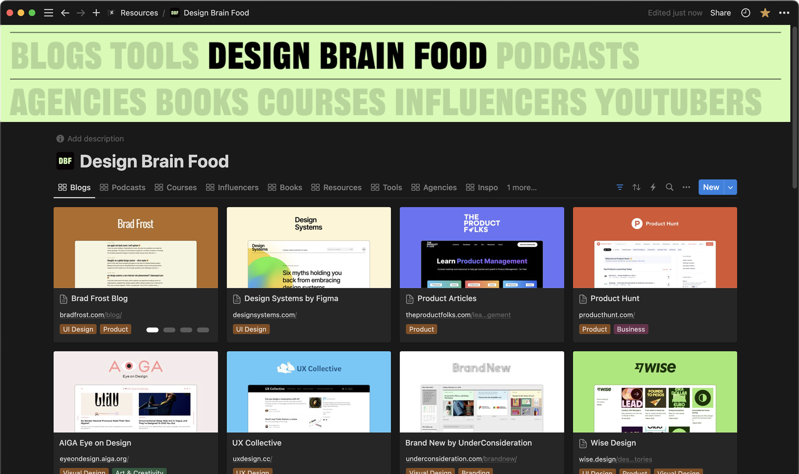 Design Brain Food preview